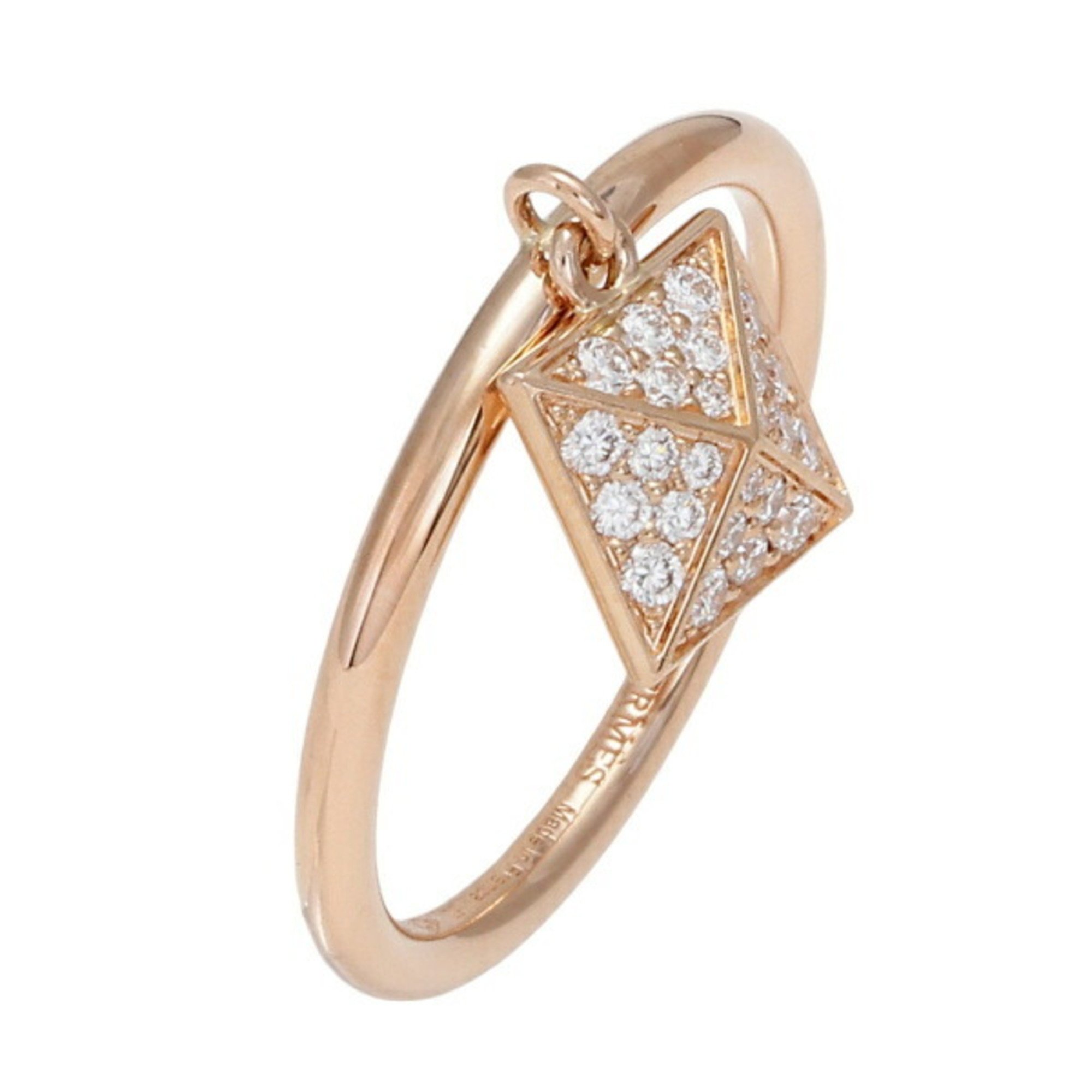 Hermes Crude H PM Small K18PG Pink Gold Ring