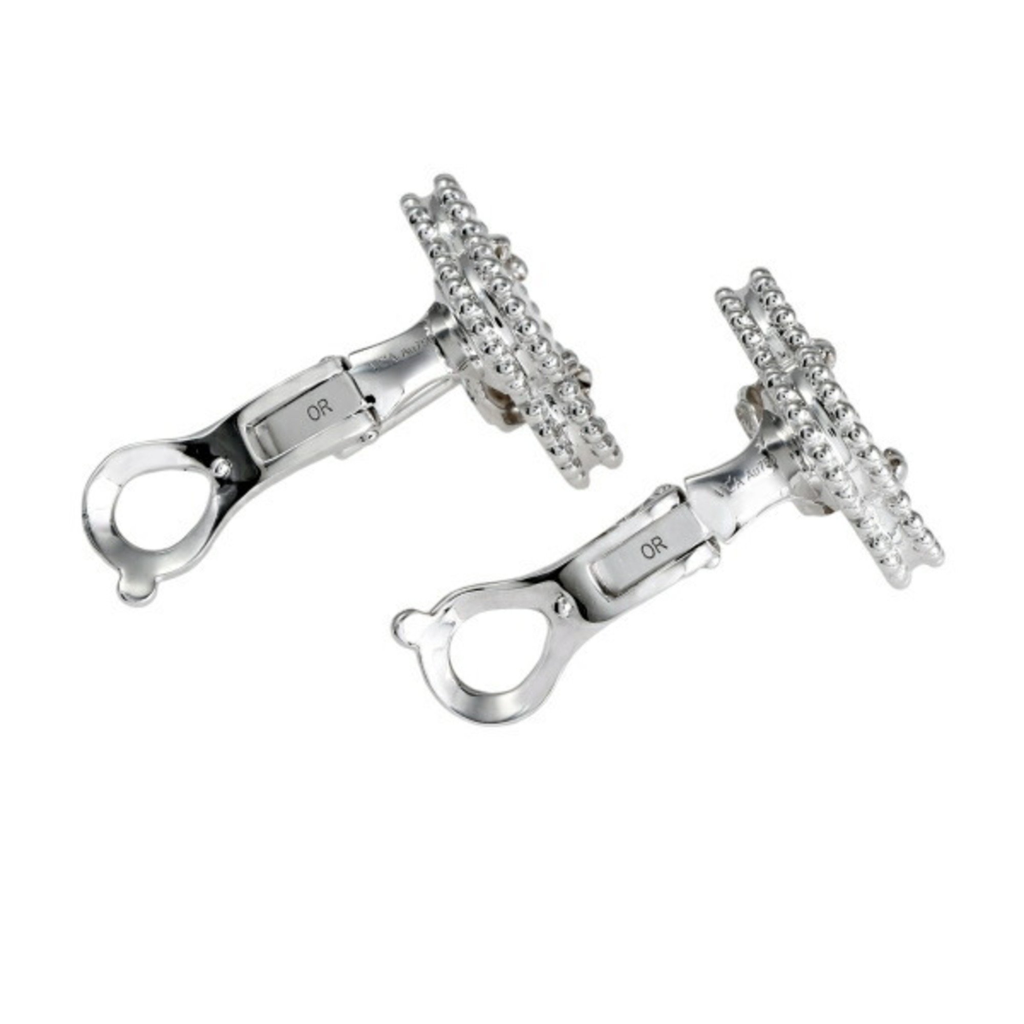 Van Cleef & Arpels Alhambra K18WG White Gold Earrings