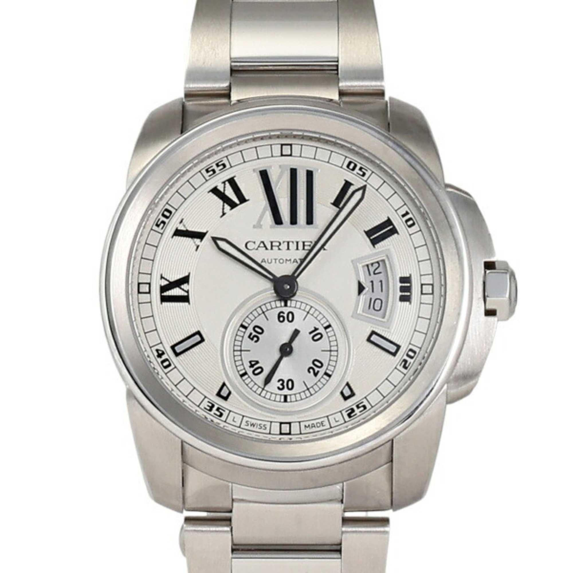 Cartier Calibre Deux W7100015 Silver Dial Men's Watch