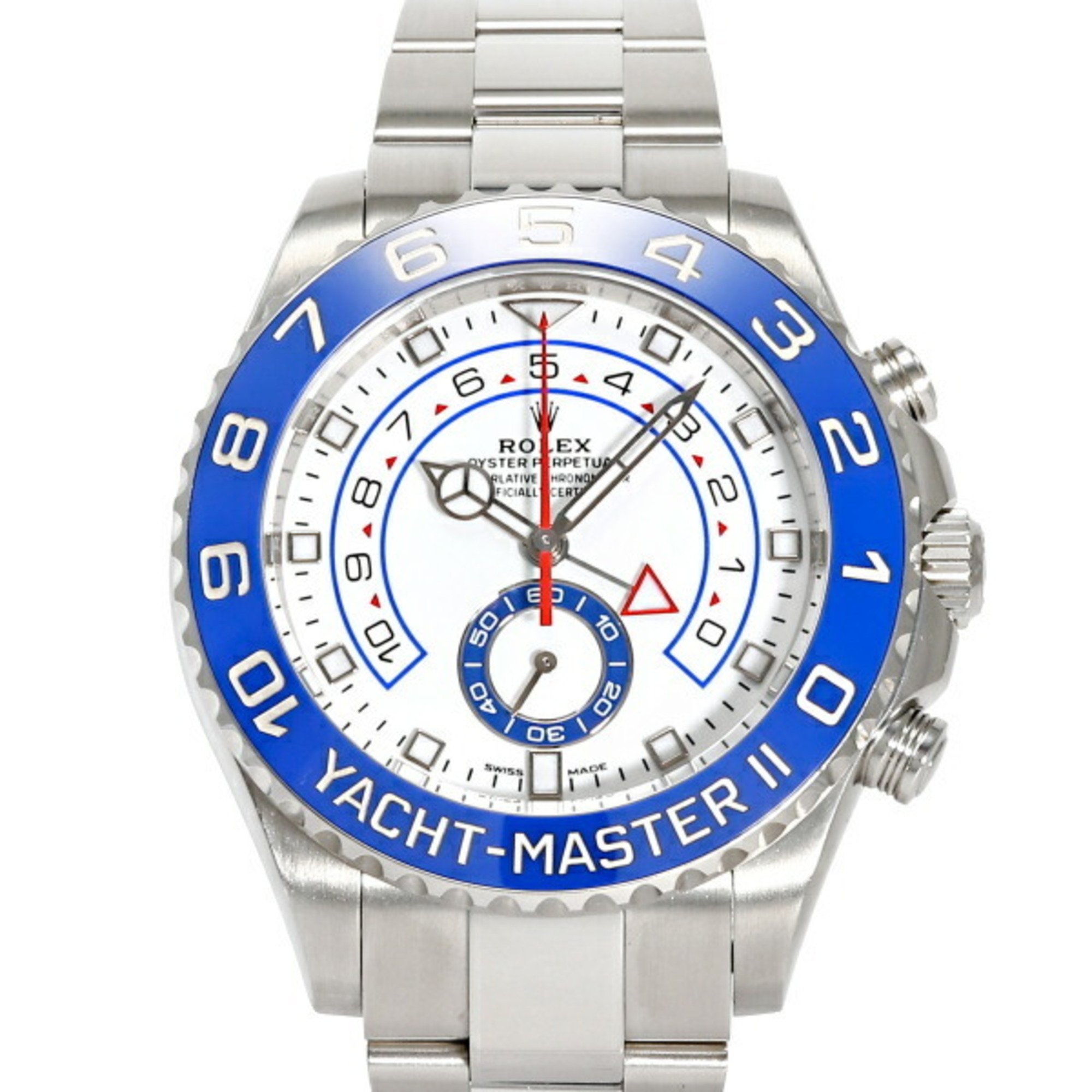 ROLEX Yacht-Master II 116680 White Mercedes-Benz Dial Watch Men's