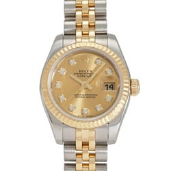 Rolex ROLEX Datejust 26 179173G Champagne Dial Wristwatch for Women