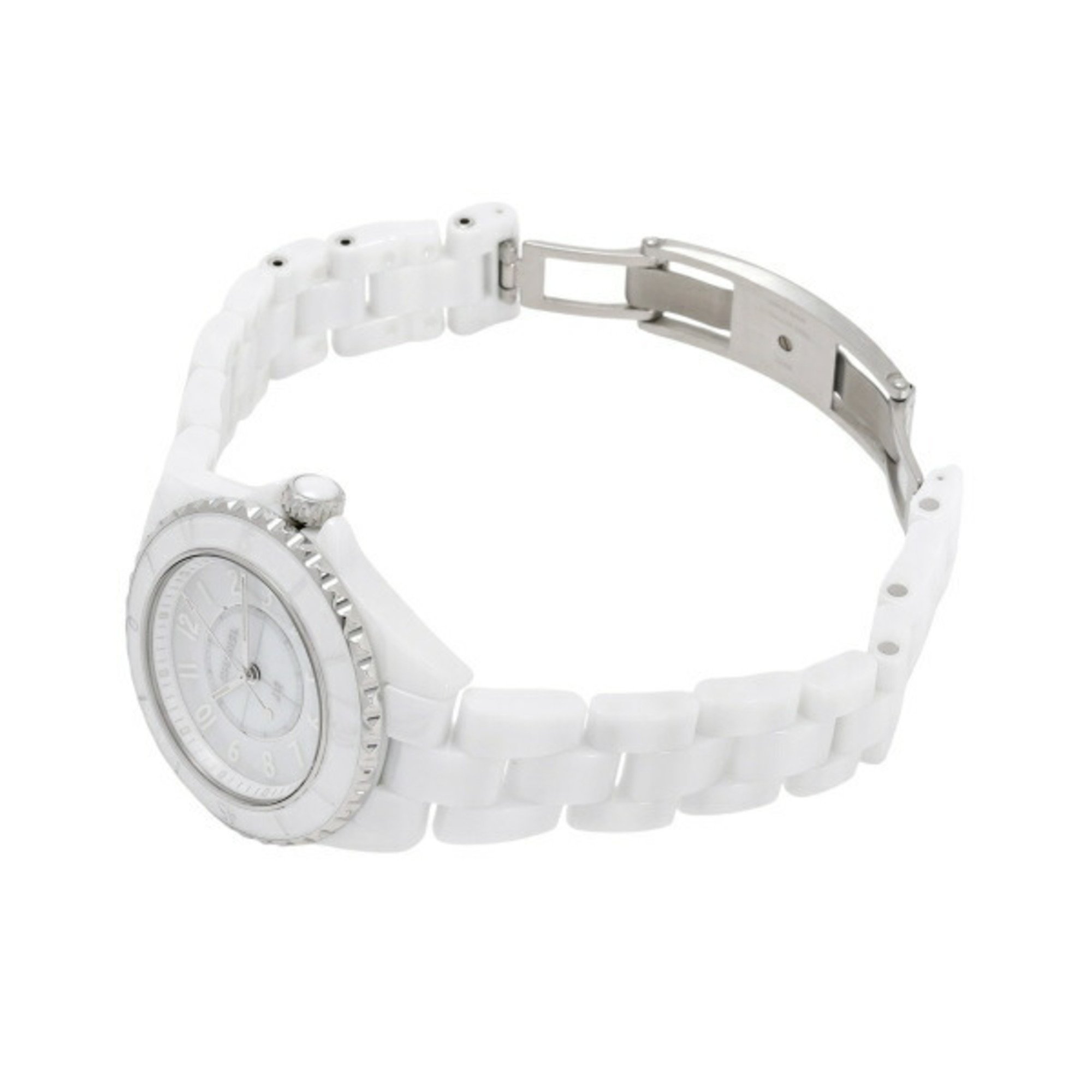 Chanel CHANEL J12 Phantom World Limited 1200 H6345 White Dial Wristwatch Women's