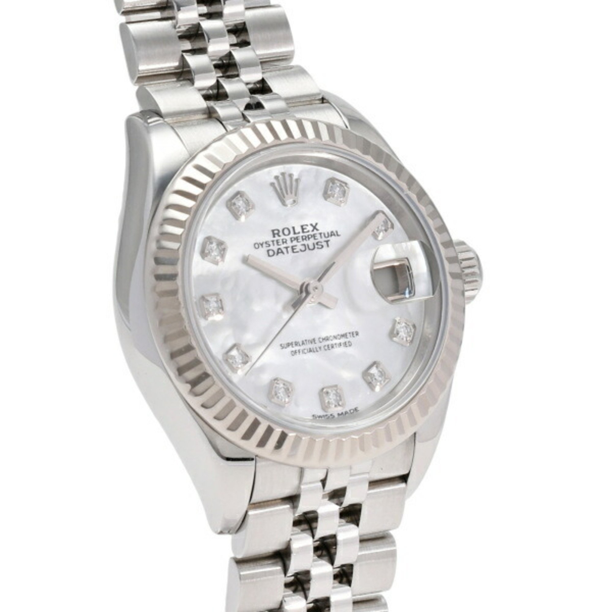 Rolex ROLEX Datejust 28 279174NG White Dial Wristwatch Ladies