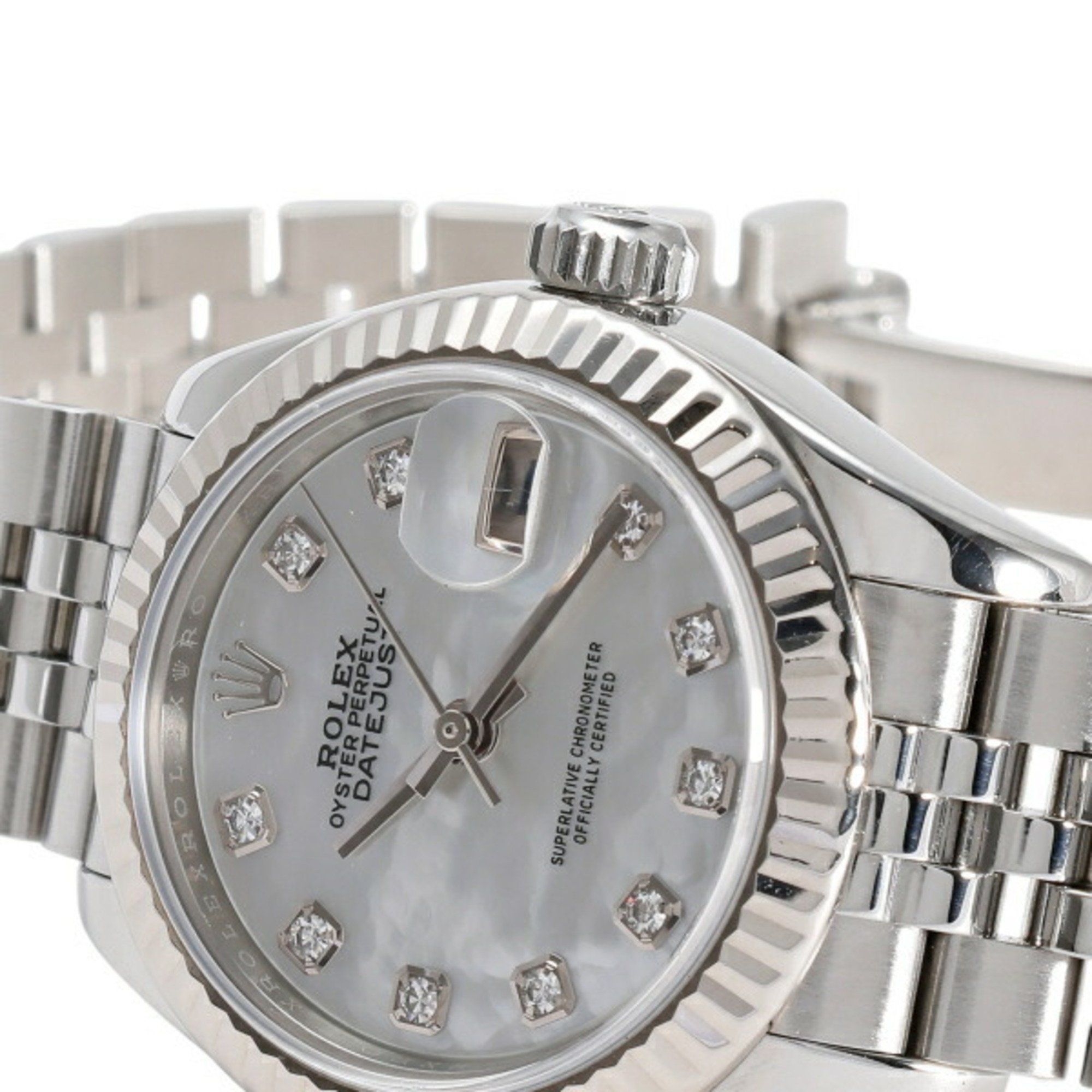 Rolex ROLEX Datejust 28 279174NG White Dial Wristwatch Ladies