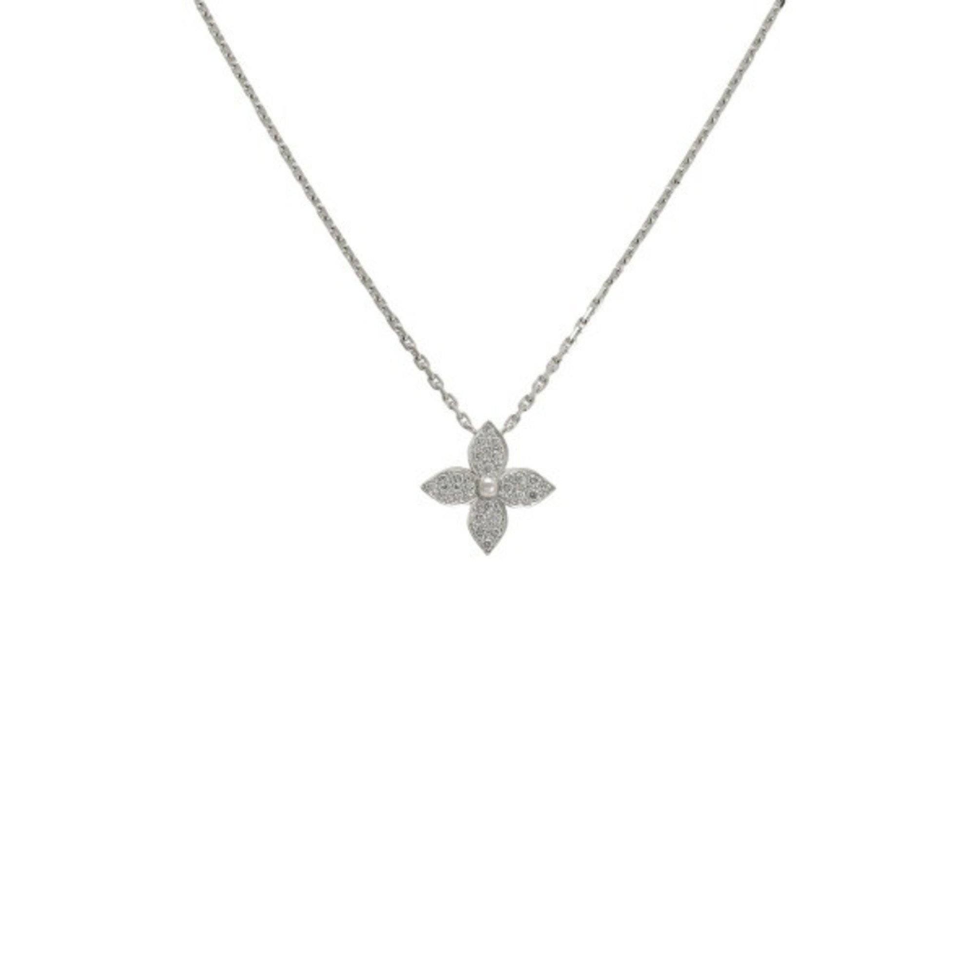 Louis Vuitton Star Blossom K18WG White Gold Necklace