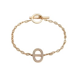 Hermes Chaine d'Ancre Contour SH K18PG Pink Gold Bracelet