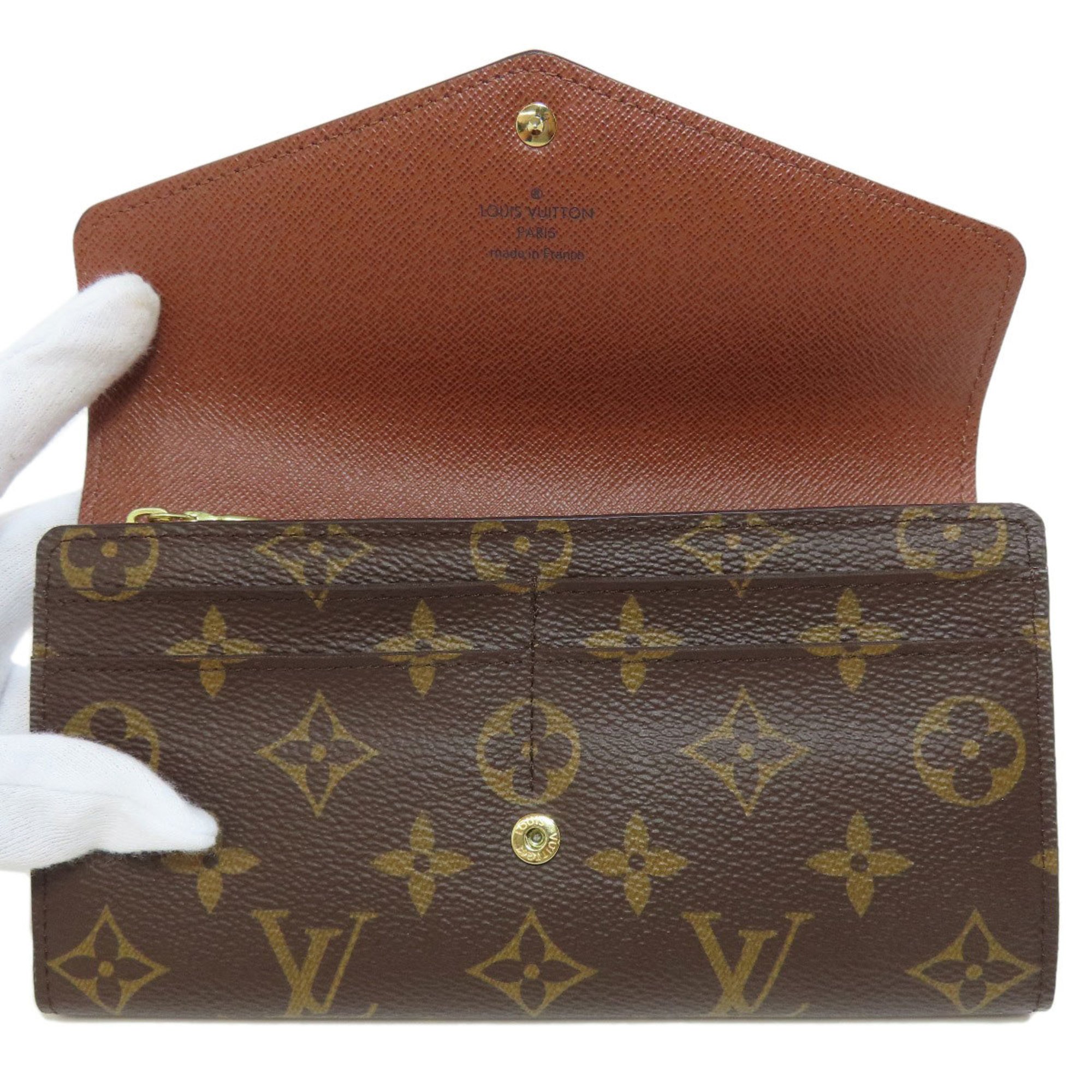 Louis Vuitton M60531 Portefeuille Sarah Long Wallet Monogram Canvas Women's LOUIS VUITTON