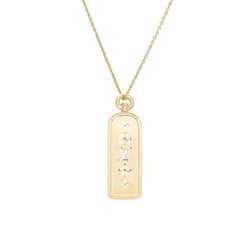 Louis Vuitton Le Gaston Large Tag K18YG Yellow Gold Necklace