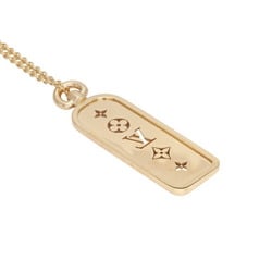 Louis Vuitton Le Gaston Large Tag K18YG Yellow Gold Necklace