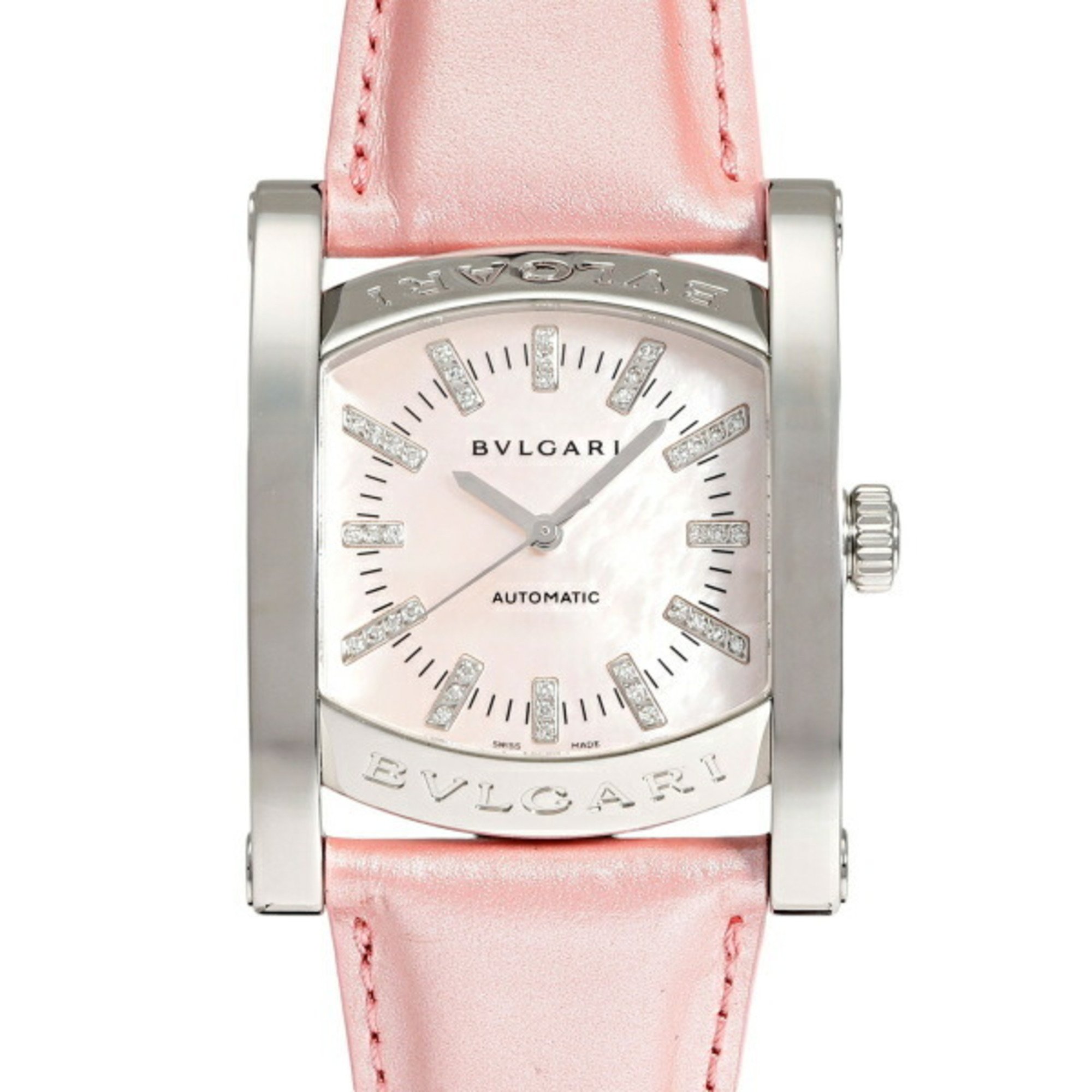 BVLGARI Ashoma A4C2SL 12 Pink Dial Watch for Men and Women