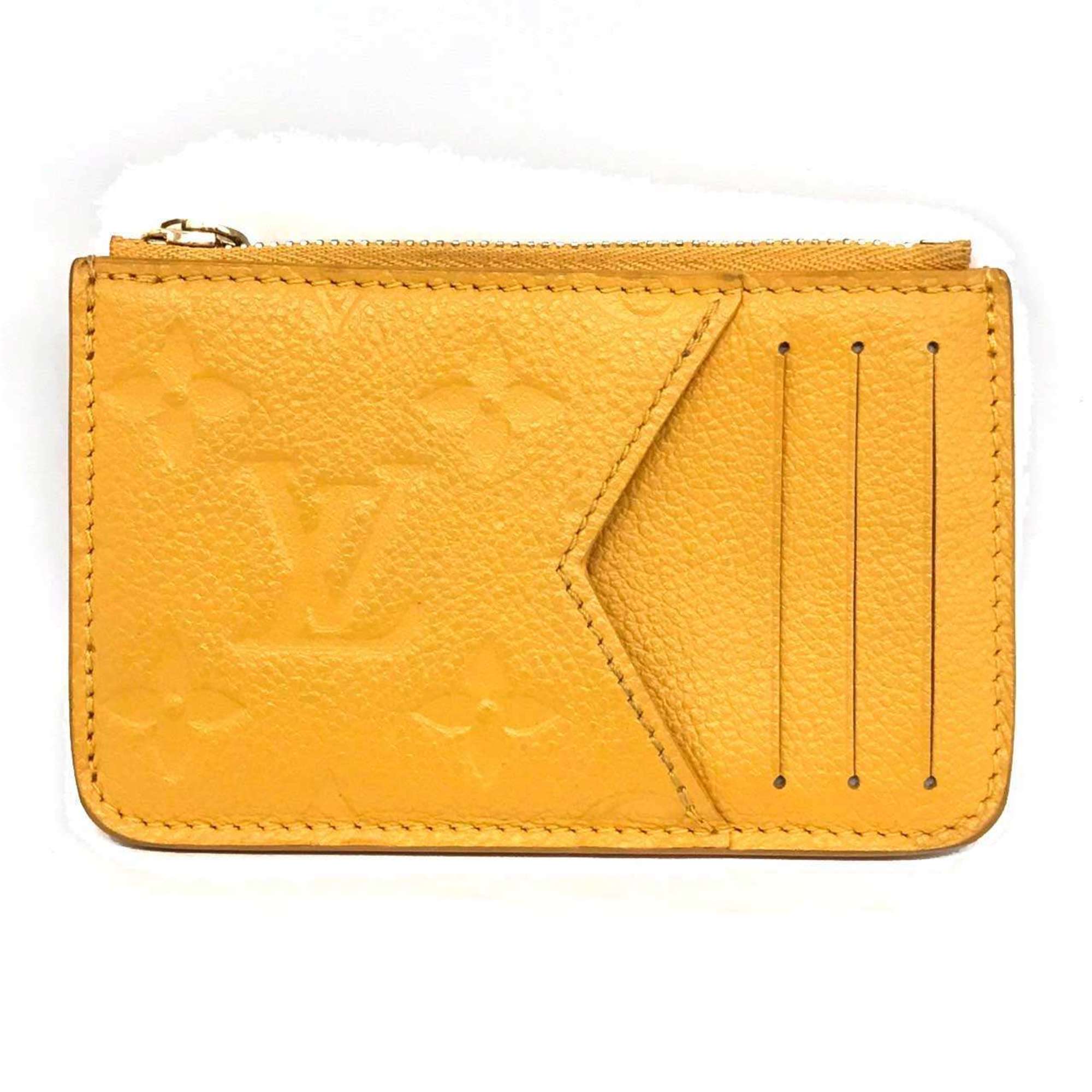 Louis Vuitton Porte Carte Romy Monogram Empreinte Business Card Holder/Card Case Fragment Yellow M11412 LOUIS VUITTON