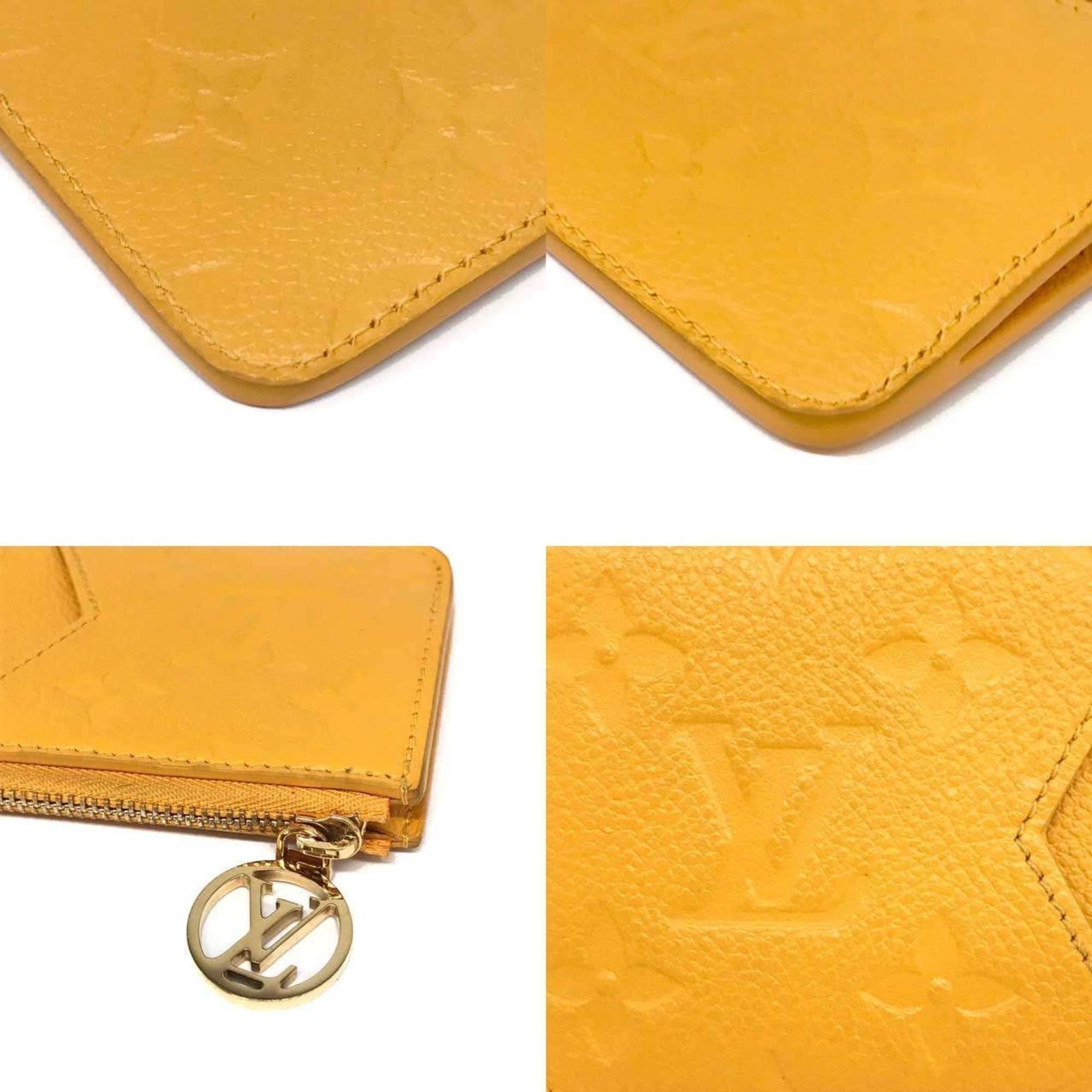 Louis Vuitton Porte Carte Romy Monogram Empreinte Business Card Holder/Card Case Fragment Yellow M11412 LOUIS VUITTON