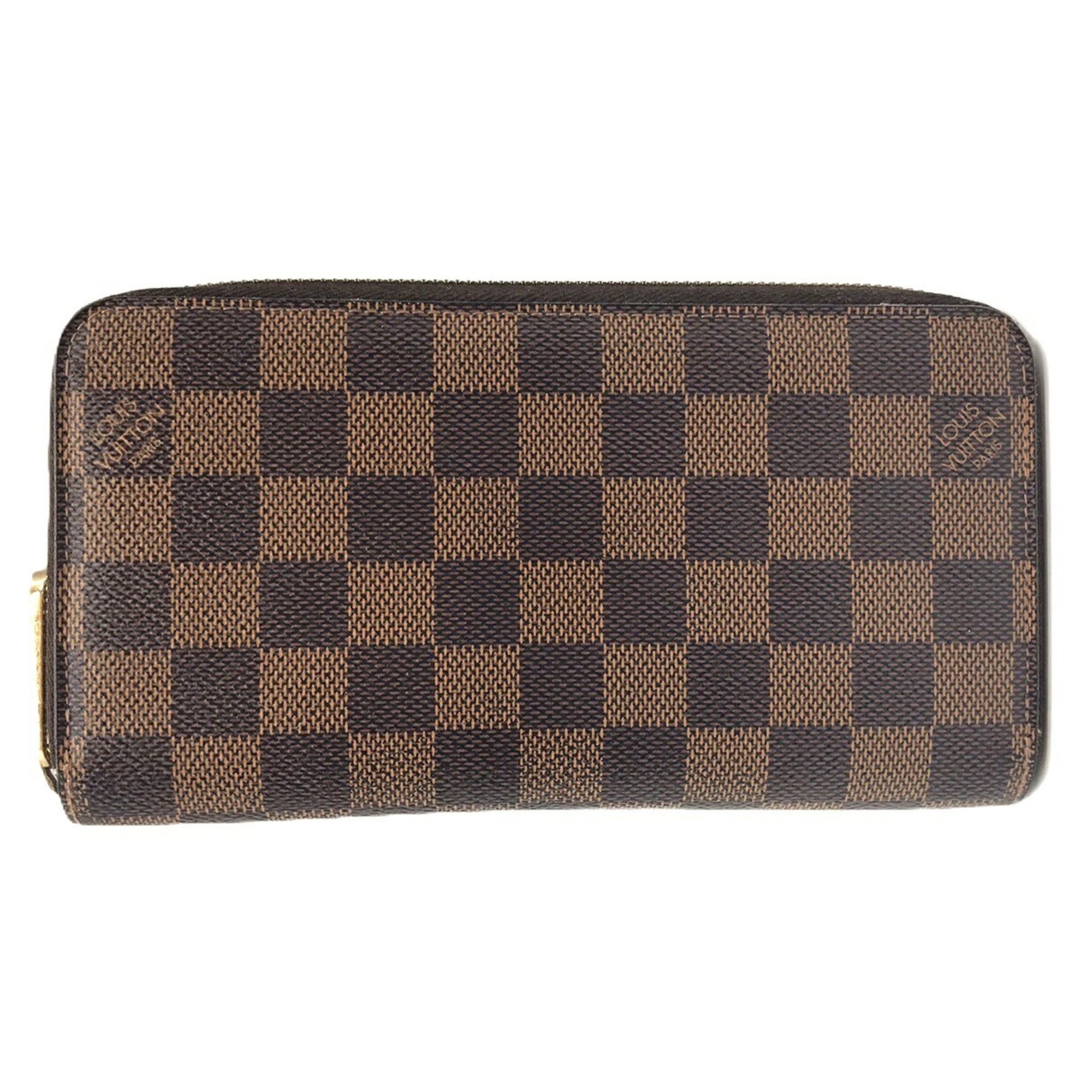 Louis Vuitton Zippy Wallet Damier Ebene Brown Long N41661 LOUIS VUITTON