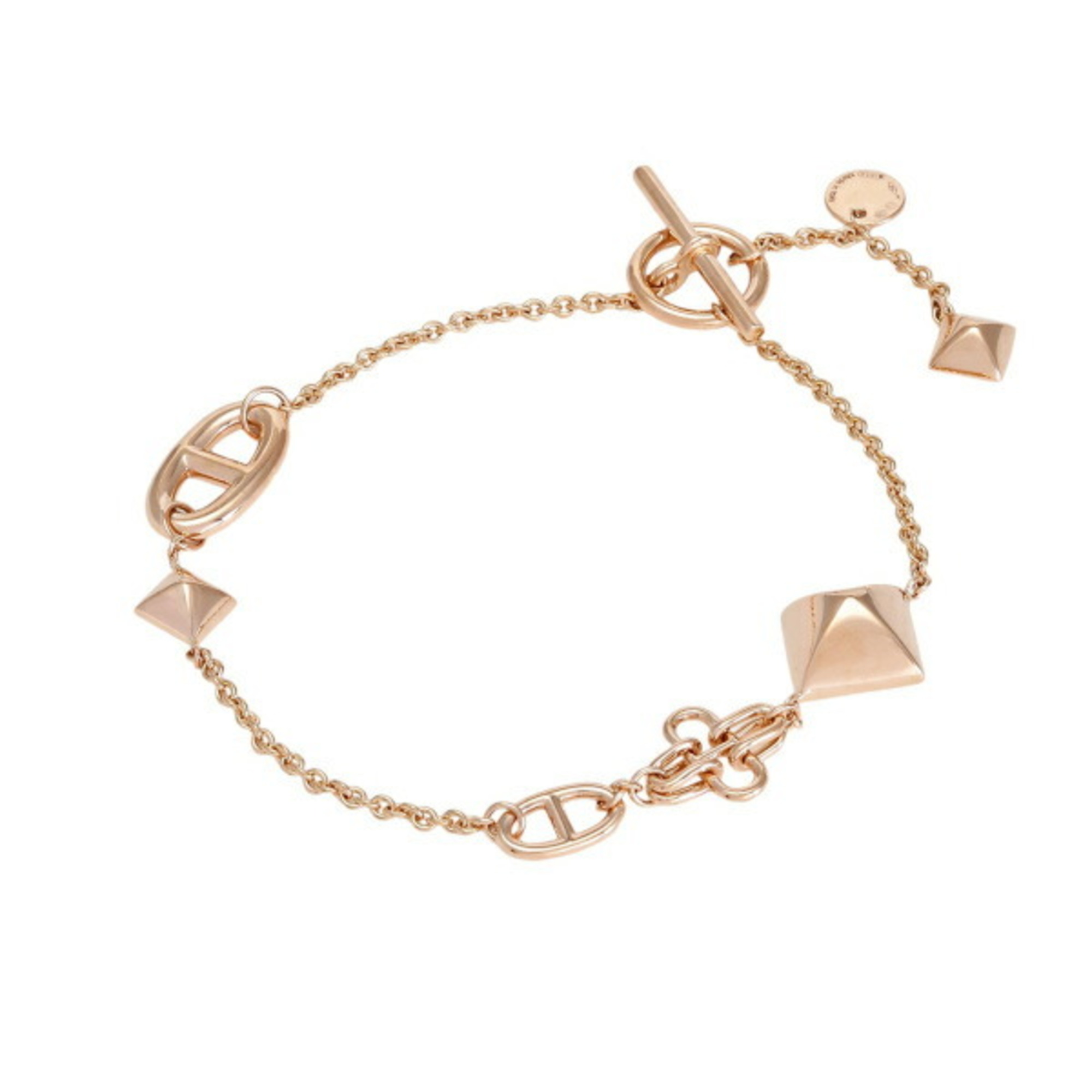 Hermes Ronde Multi SH K18PG Pink Gold Bracelet