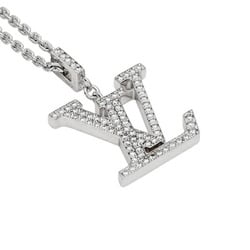 Louis Vuitton Pendant LV GM K18WG White Gold Necklace