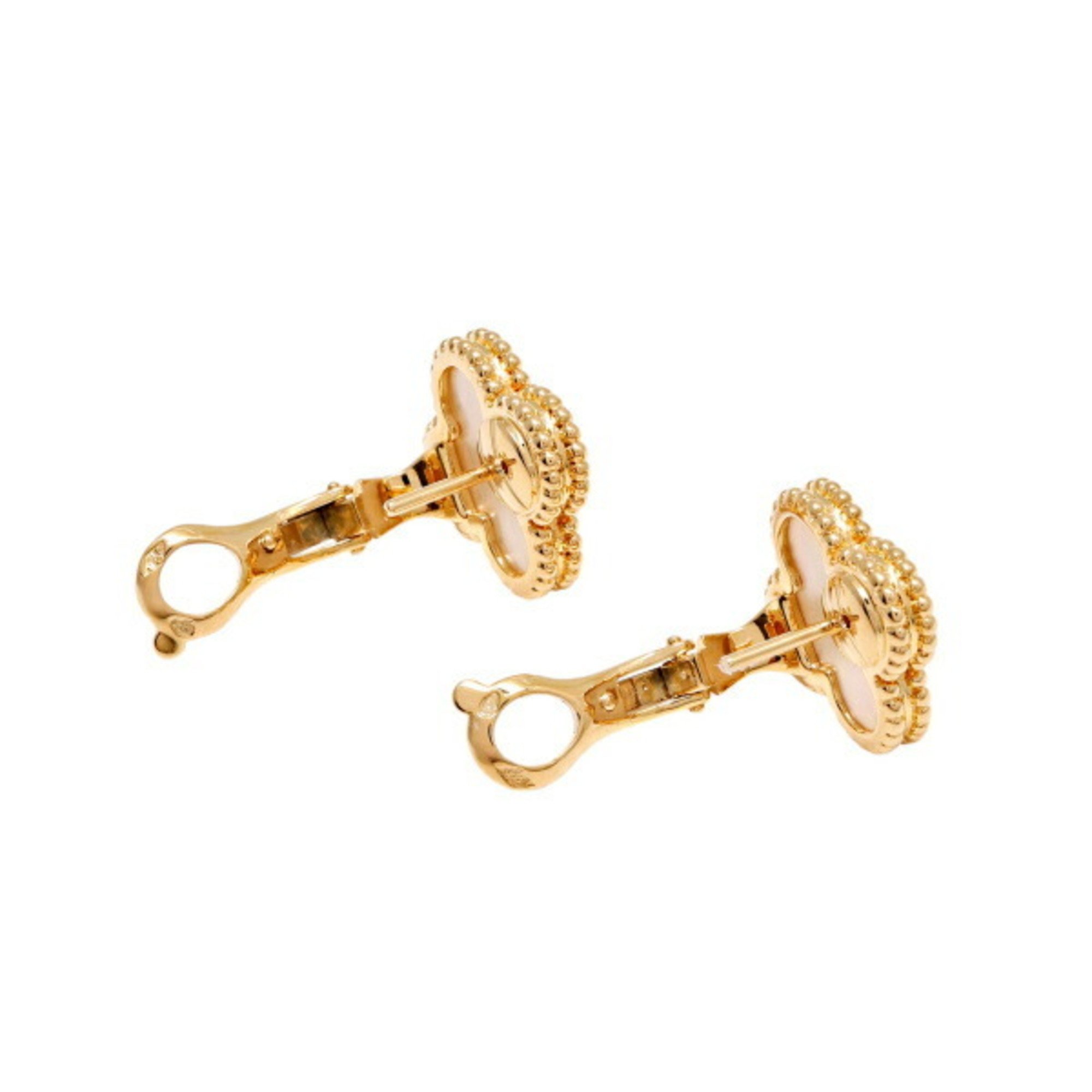 Van Cleef & Arpels Alhambra 18K Yellow Gold Earrings