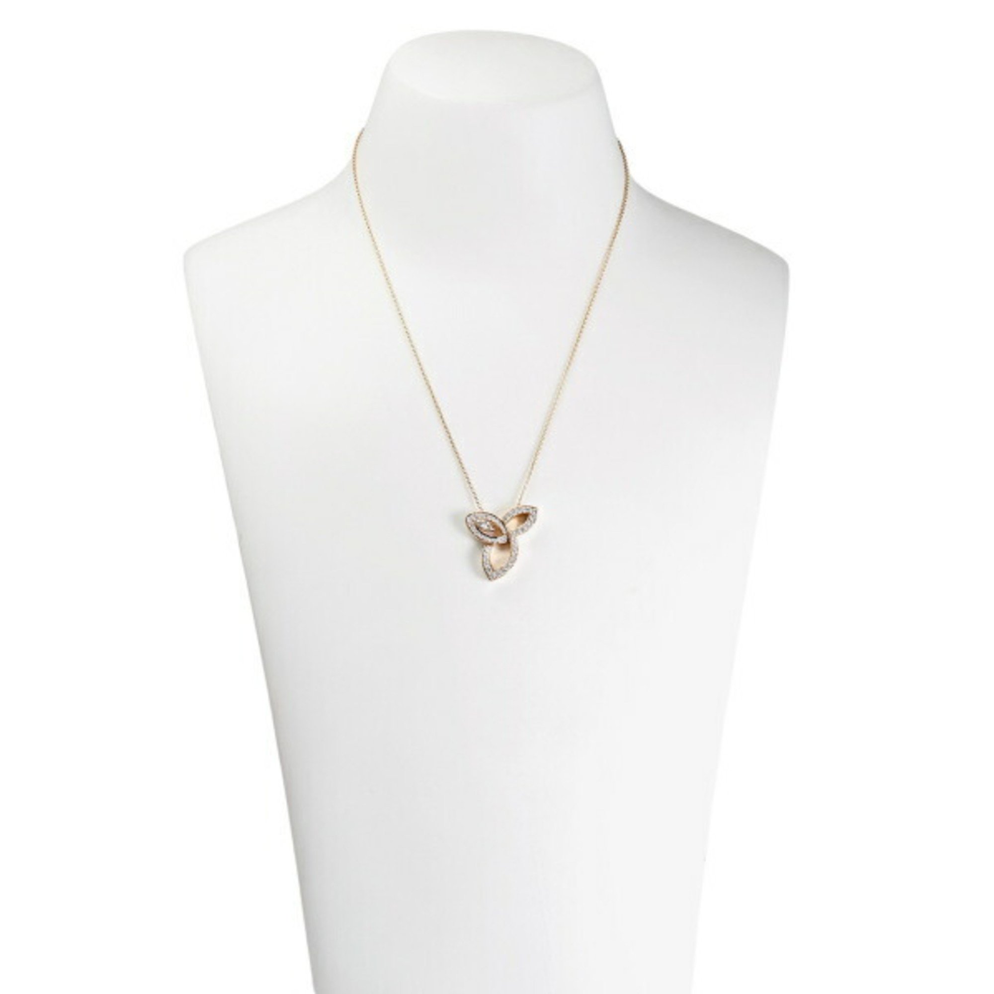 Harry Winston Lily Cluster 18k Rose Gold Necklace