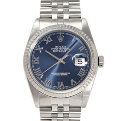 Rolex ROLEX Datejust 36 16234 Blue Roman Dial Wristwatch Men's