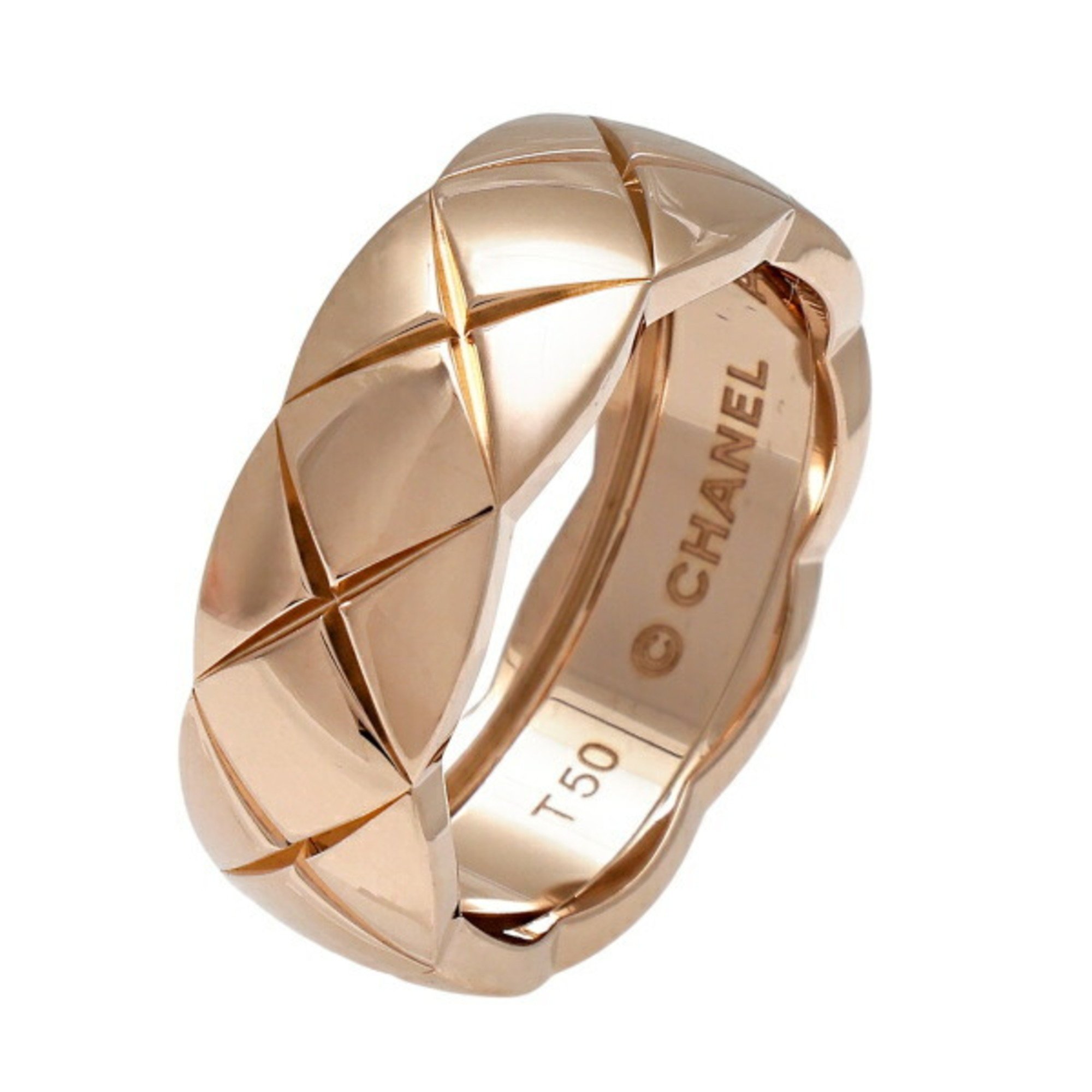 Chanel Coco Crush Medium K18BG K18 Beige Gold Ring