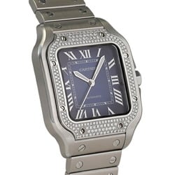 Cartier Santos Do Watch MM W4SA0006 Blue Dial Men's