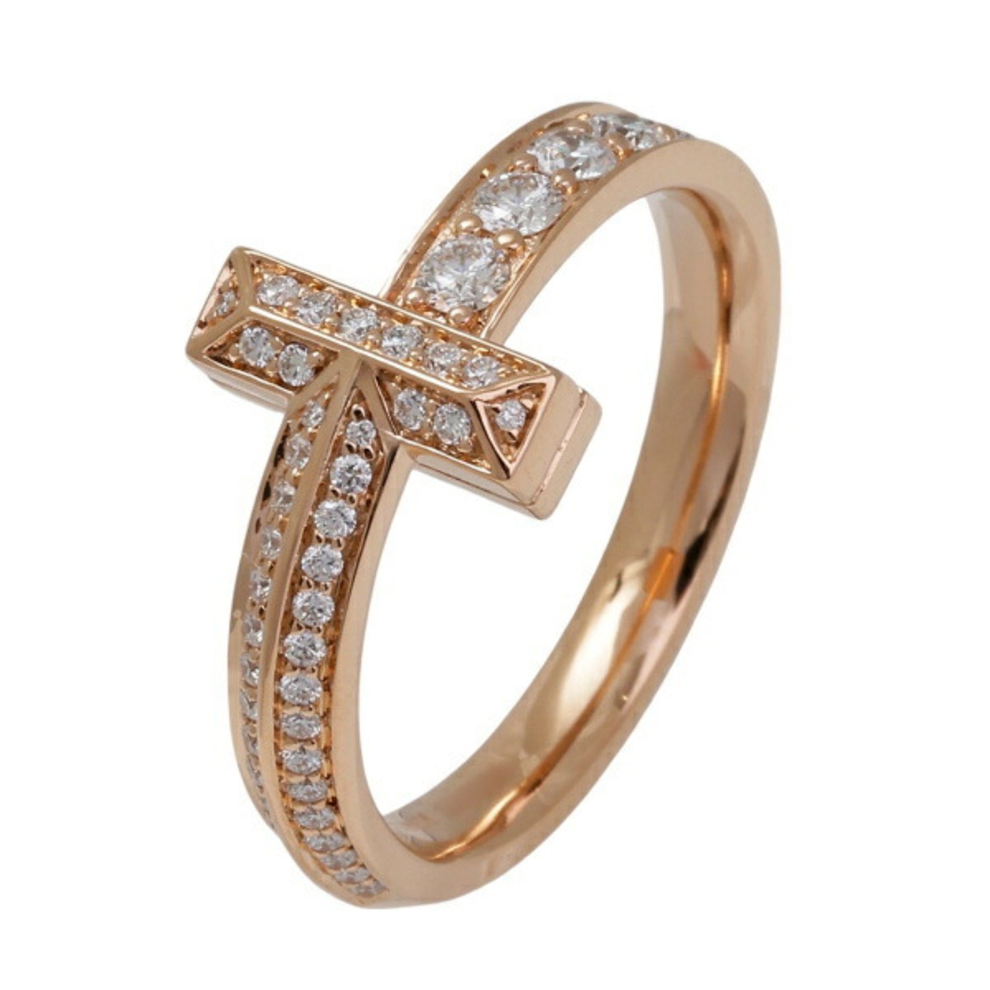 Tiffany T One 18k rose gold ring