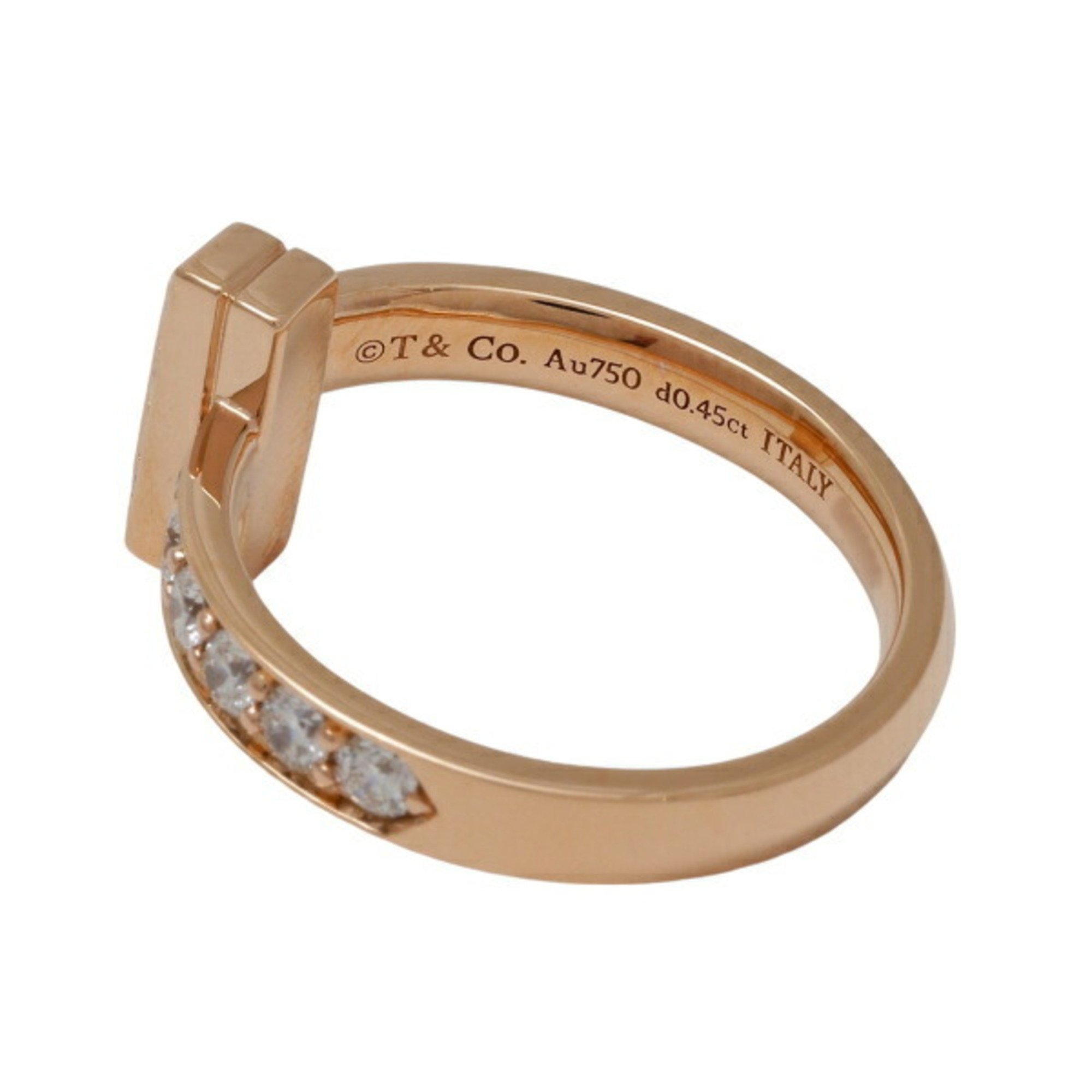 Tiffany T One 18k rose gold ring