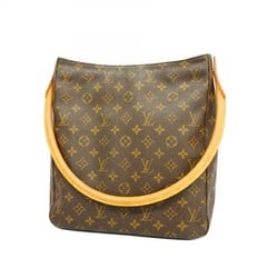 Louis Vuitton Shoulder Bag Monogram Looping GM M51145 Brown Ladies