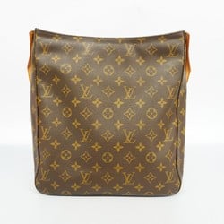 Louis Vuitton Shoulder Bag Monogram Looping GM M51145 Brown Ladies