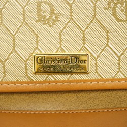 Christian Dior Shoulder Bag Honeycomb Brown Women's