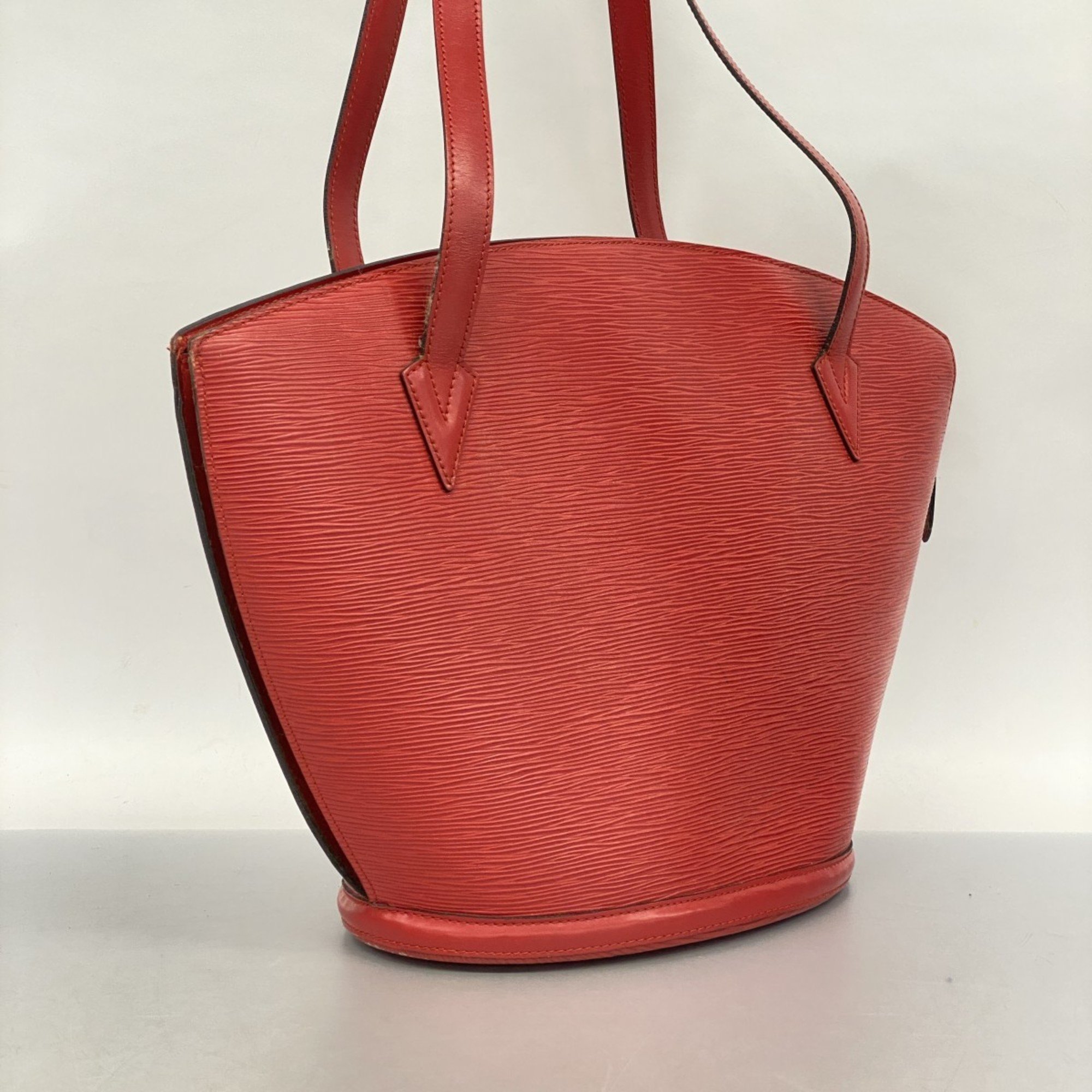 Louis Vuitton Shoulder Bag Epi Saint Jacques M52267 Castilian Red Women's