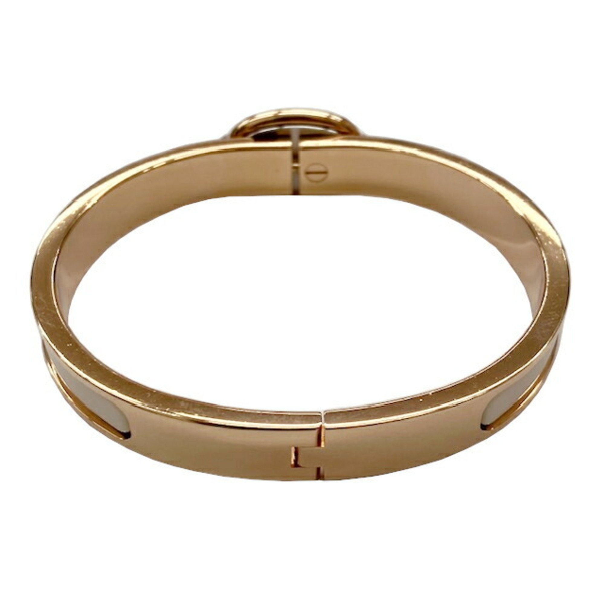 HERMES Click Chaine d'Ancre Bracelet Bangle Beige Women's