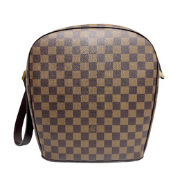 LOUIS VUITTON Ipanema GM Damier Ebene Shoulder Bag Leather Brown N51292 VI0072 Women's