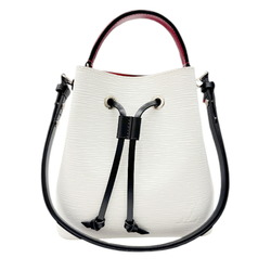 Louis Vuitton NeoNoe BB Epi M55556 Bron Optique Shoulder Bag Handbag Leather White Red Black RFID Women's