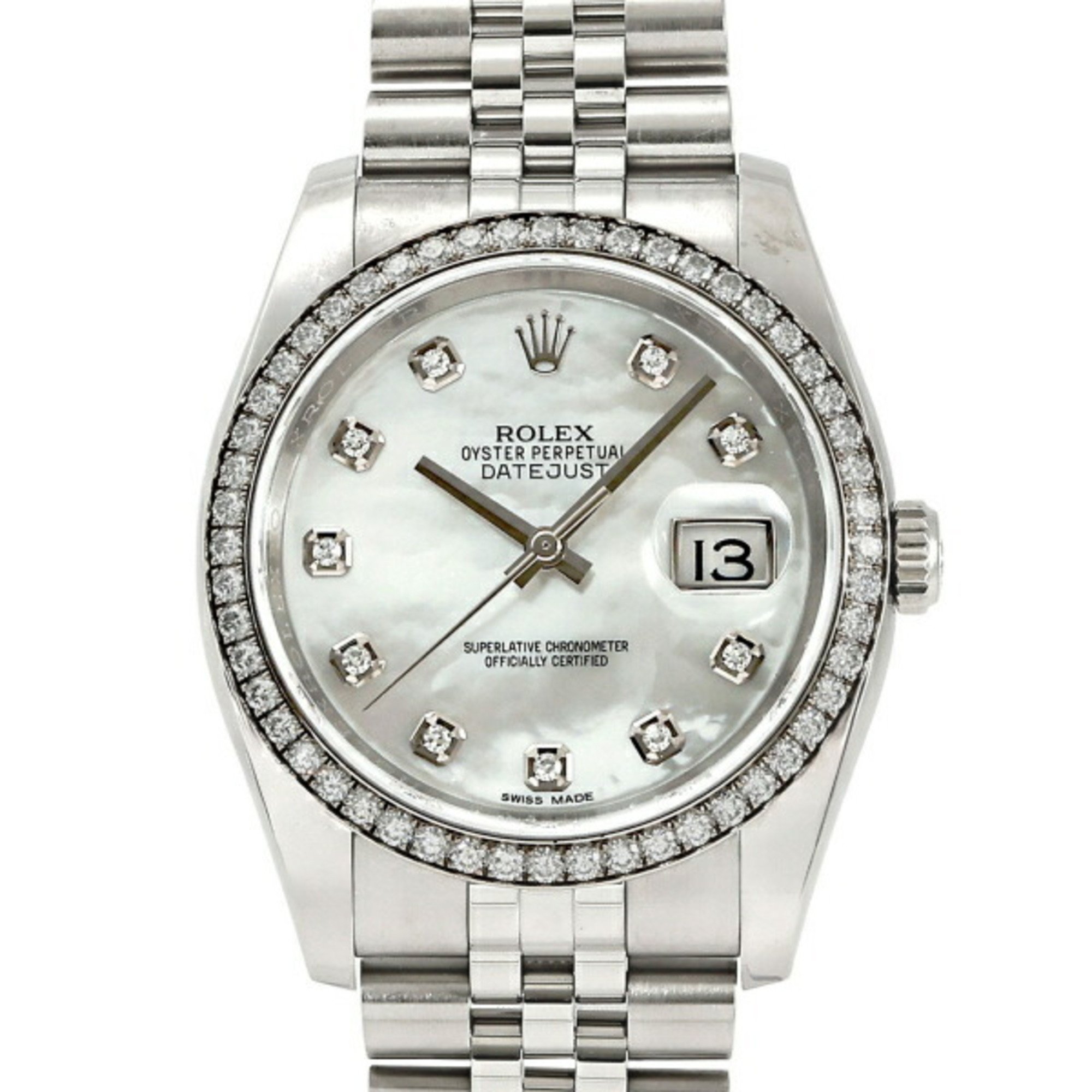 Rolex ROLEX Datejust 36 116244NG White Dial Men's Watch