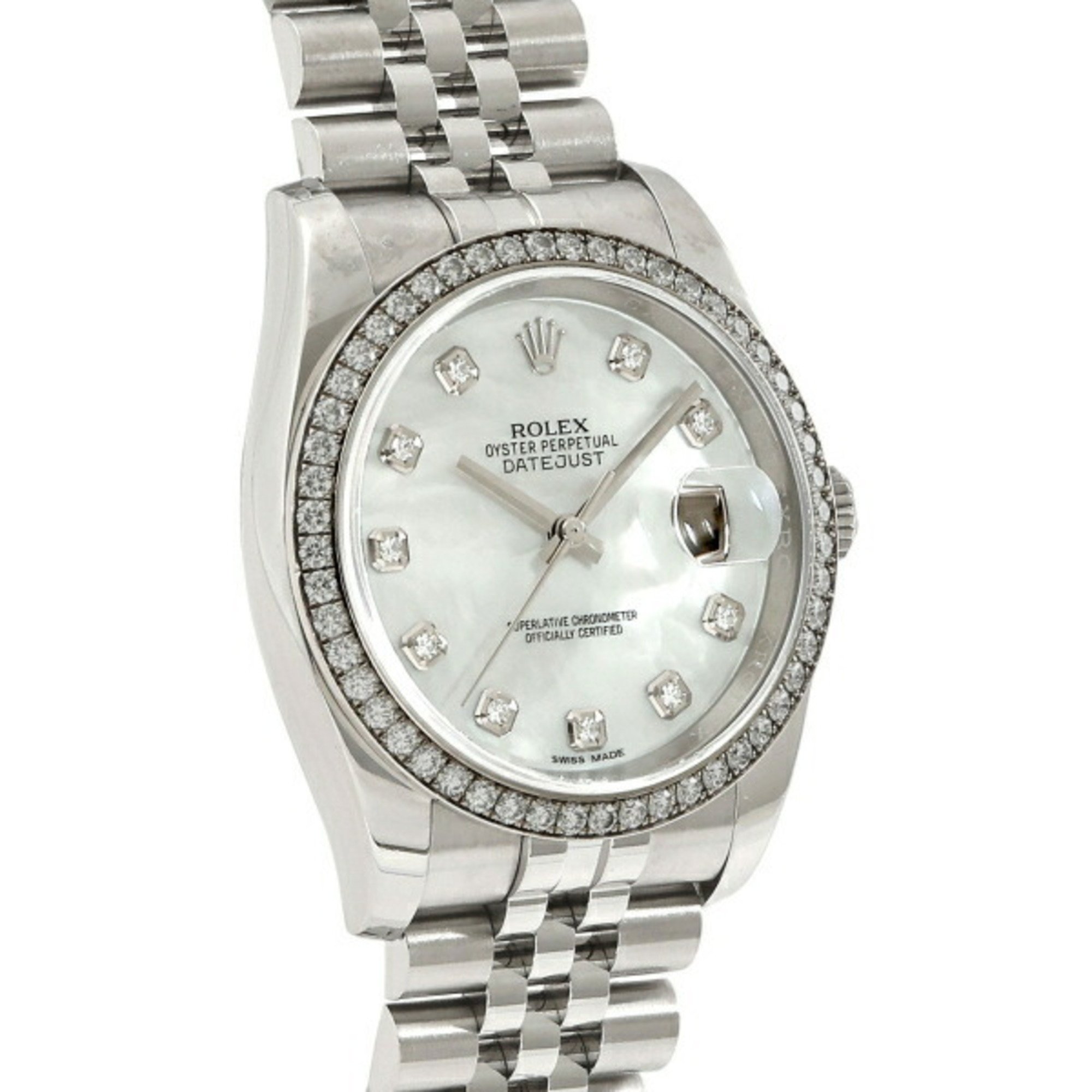 Rolex ROLEX Datejust 36 116244NG White Dial Men's Watch