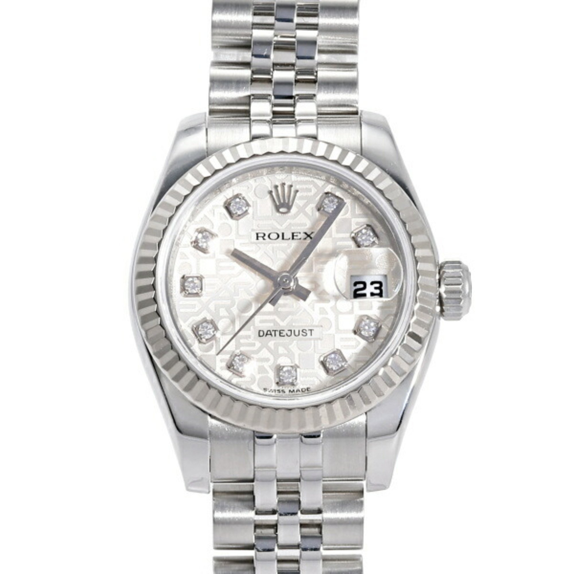 Rolex ROLEX Datejust 26 179174G Silver Dial Wristwatch for Women