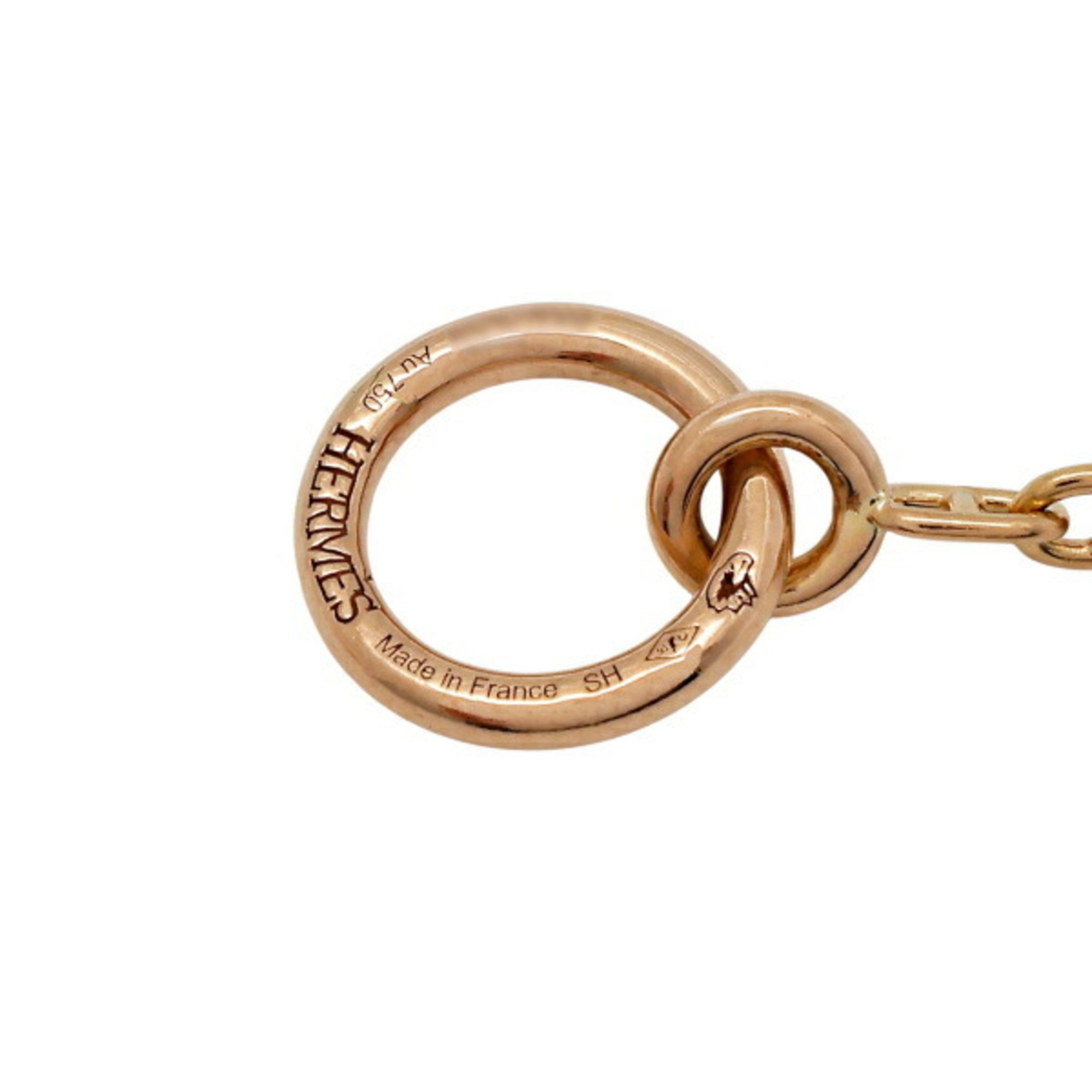 Hermes Chaine d'Ancre New Farandole SH K18PG Pink Gold Bracelet