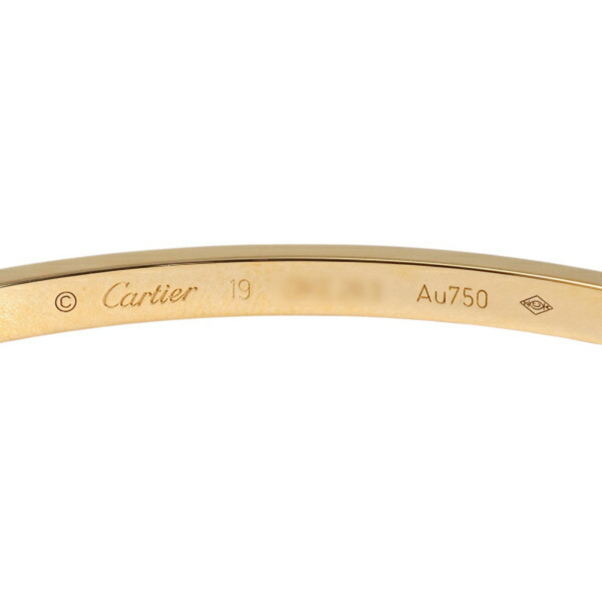 Cartier Love Pavé Small K18YG Yellow Gold Bracelet