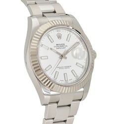 Rolex ROLEX Datejust II 41 116334 White Dial Wristwatch Men's