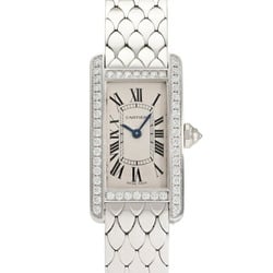 Cartier Tank American SM WB710009 Silver Dial Wristwatch for Women