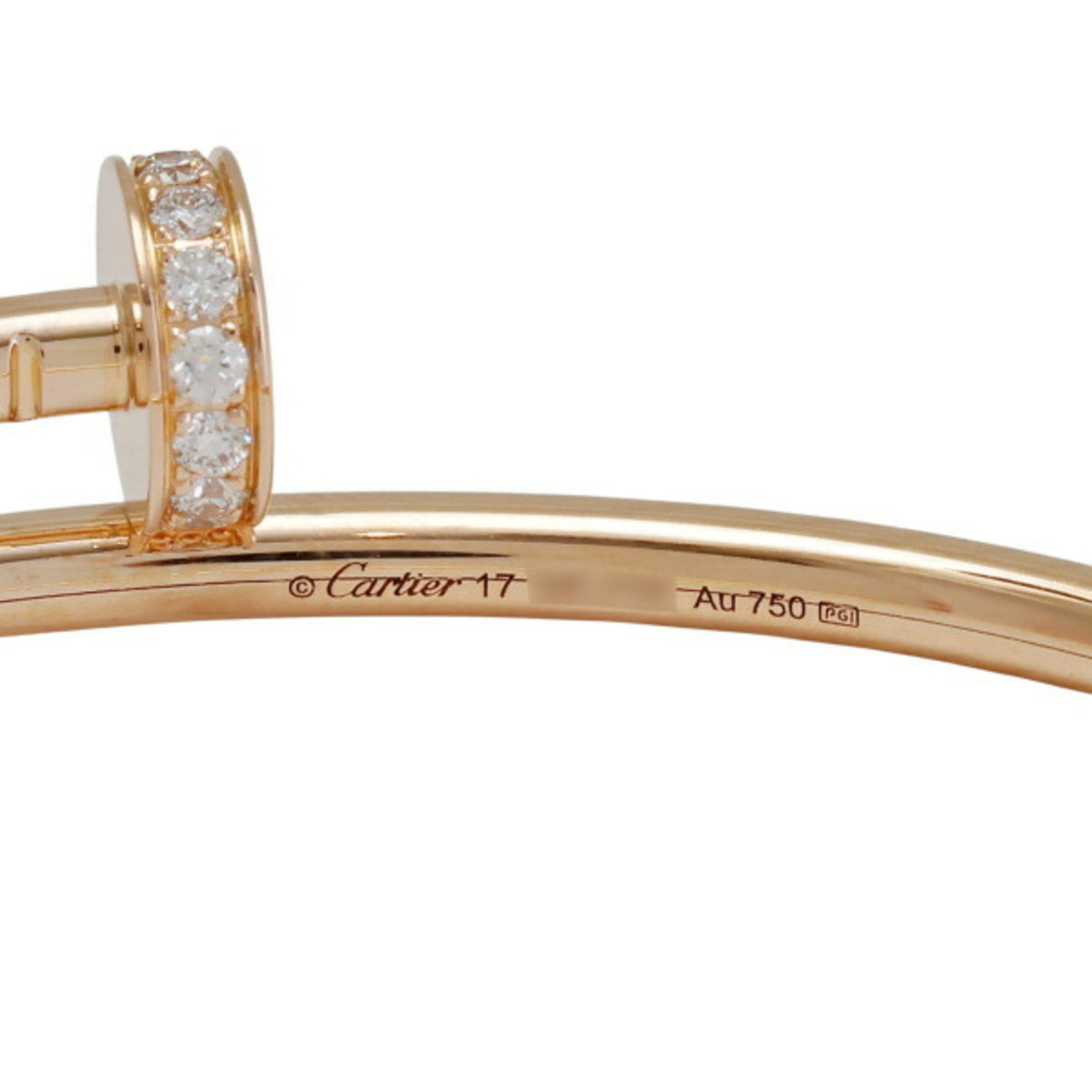 Cartier Juste un Clou Small Size K18PG Pink Gold Bracelet