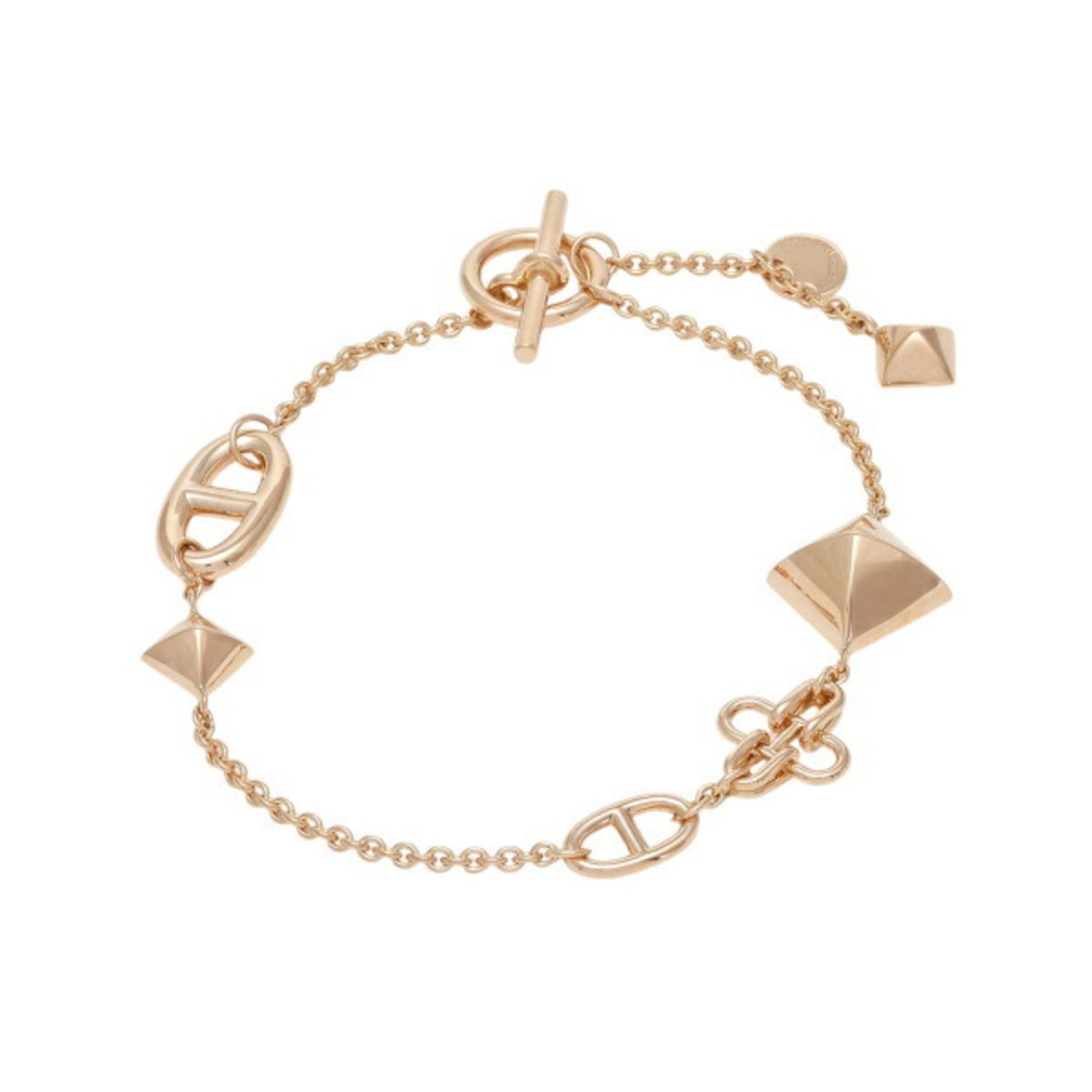 Hermes Ronde Multi SH K18PG Pink Gold Bracelet