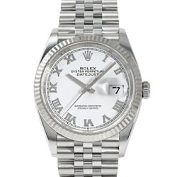 Rolex ROLEX Datejust 36 126234 White Roman Dial Wristwatch Men's