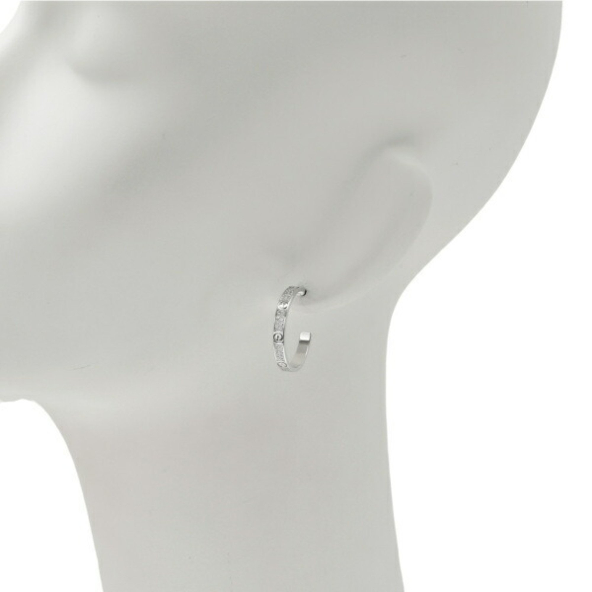 Cartier Love K18WG White Gold Earrings