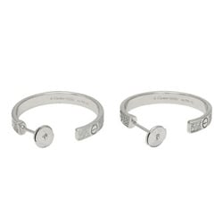 Cartier Love K18WG White Gold Earrings