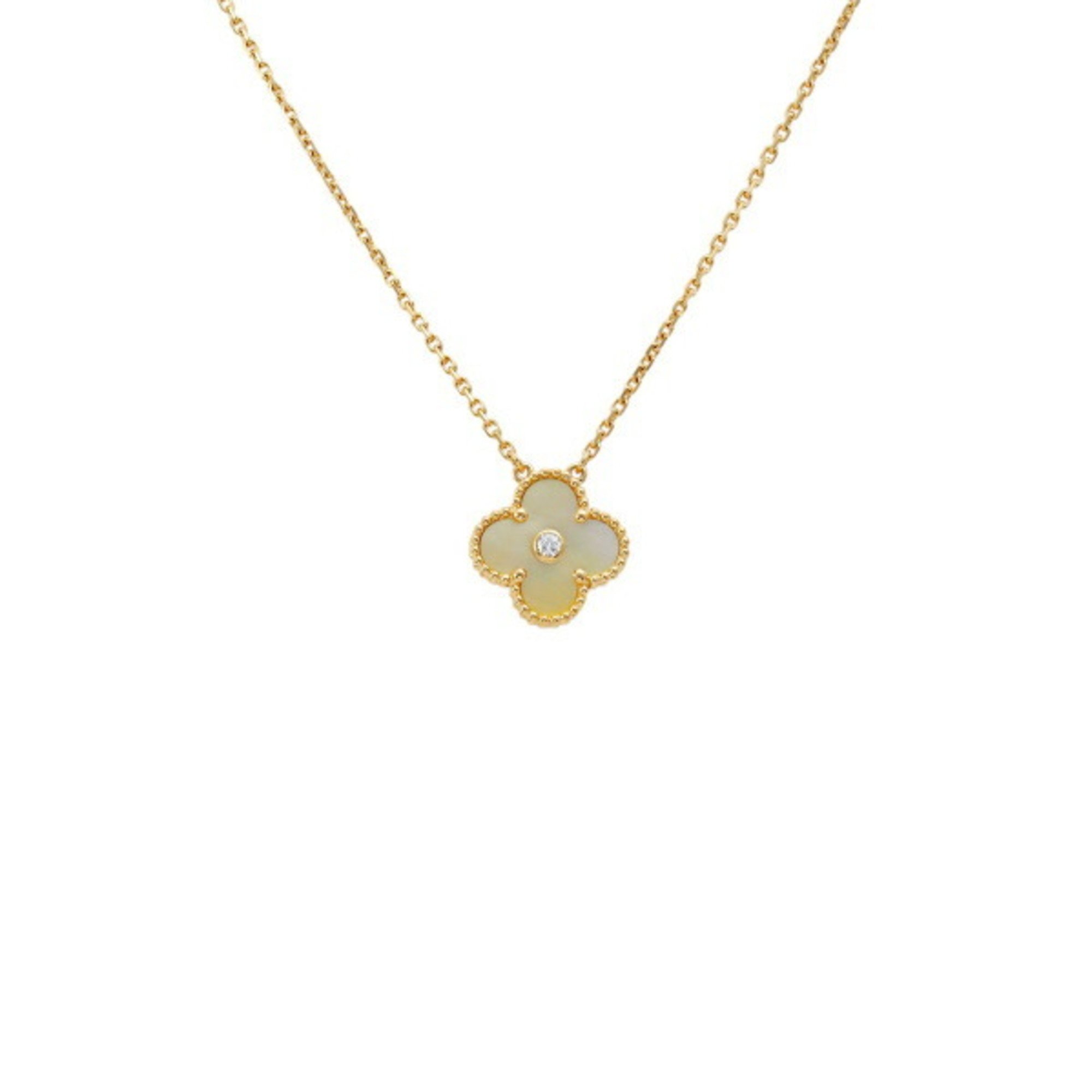 Van Cleef & Arpels Alhambra 2018 Holiday Limited Edition K18YG Yellow Gold Necklace