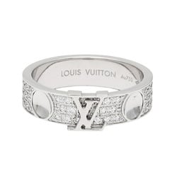 Louis Vuitton Empreinte LV K18WG White Gold Ring