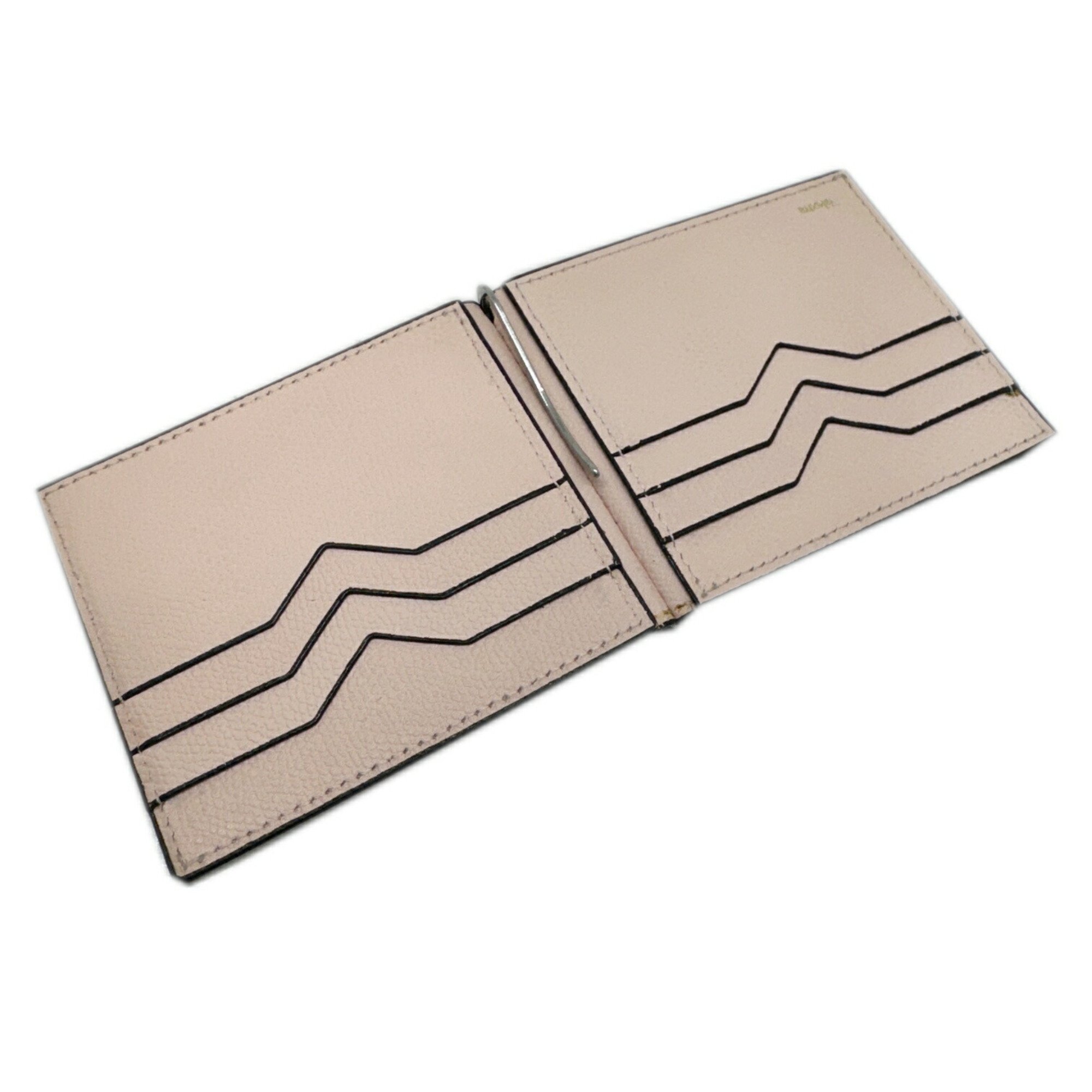 Valextra Money Clip Pink Men's Women's Leather