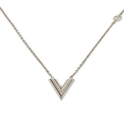 LOUIS VUITTON Louis Vuitton Necklace Essential V Silver M63197 LE0251 Pendant Men's Women's