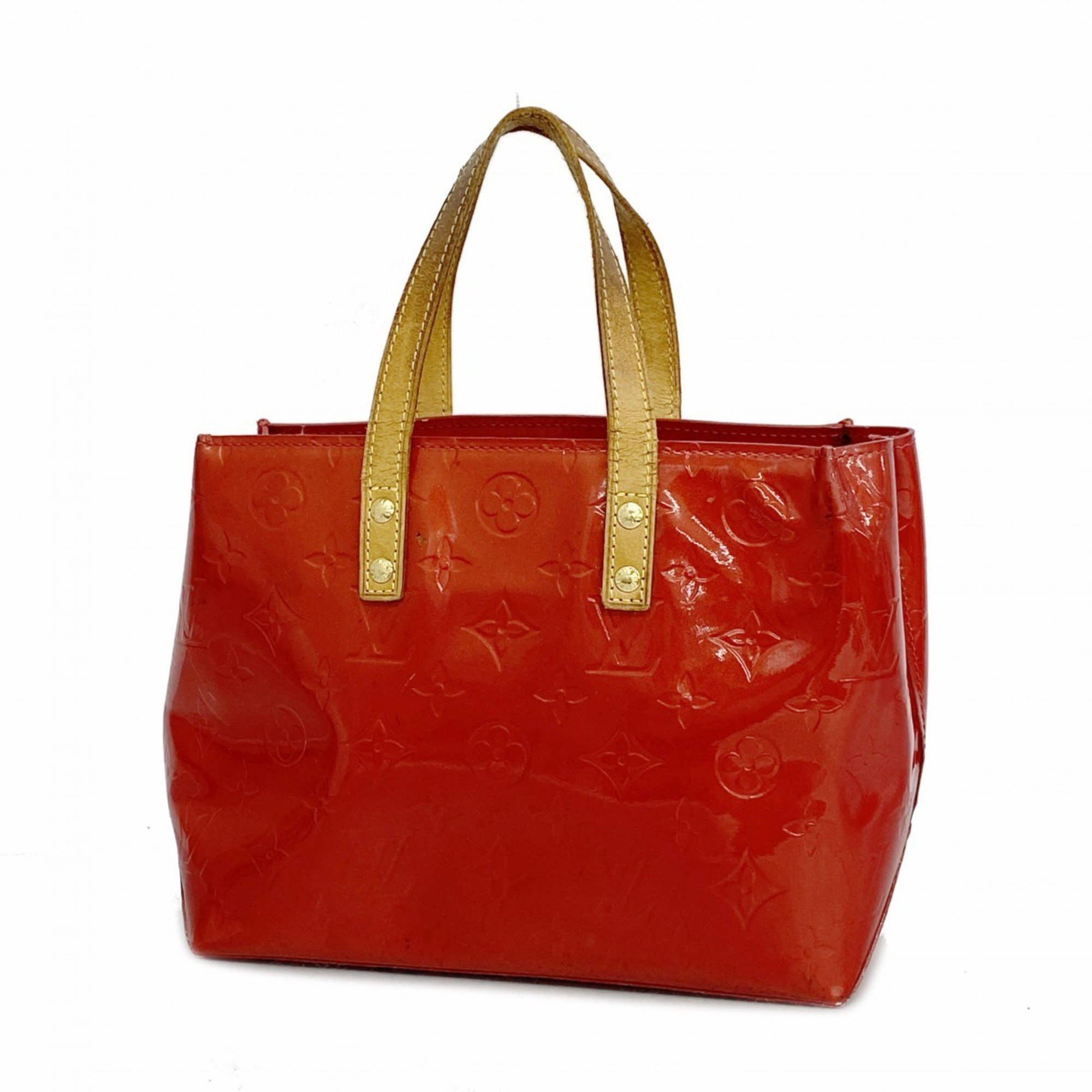 Louis Vuitton Handbag Vernis Reed PM M91088 Rouge Ladies